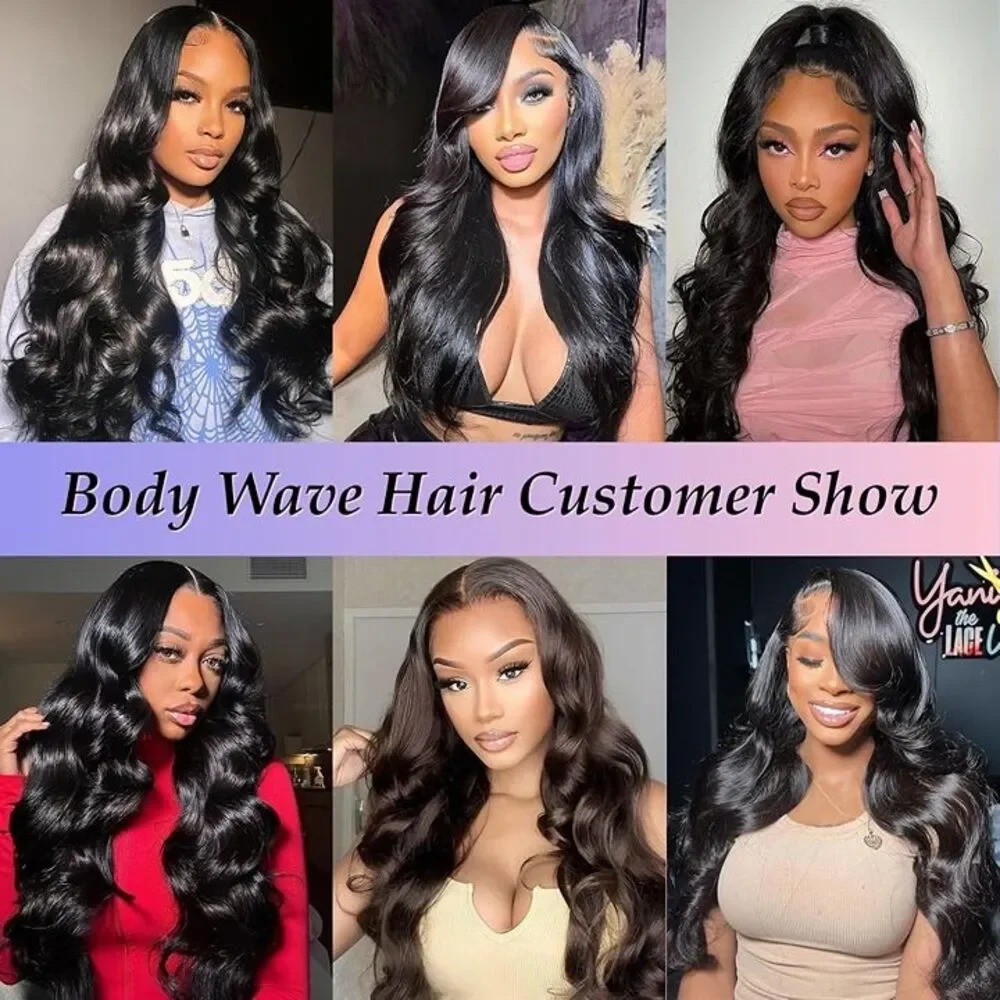 2x6 HD Lace Closure Body Wave Human Hair Wig, 12 inch